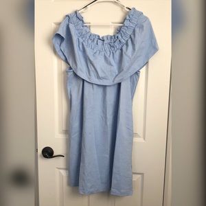 NWT light blue off shoulder H&M dress